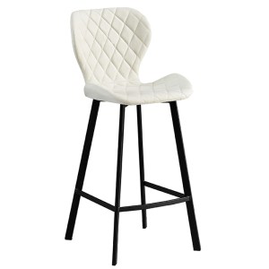 Zougris - 43.1359.S ΣΚΑΜΠΟ 73ΕΚ. ΜΠΑΡ 2ΤΜΧ MARTIN OFF WHITE ΥΦΑΣΜΑ 45X49X73-106ΕΚ.