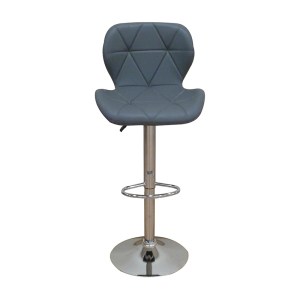 zougris-43.1503.S ΣΚΑΜΠΟ ΜΠΑΡ 2ΤΜΧ BAR 91 ΓΚΡΙ PU 39X39X101ΕΚ.