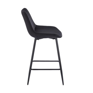zougris-43.2802.1 REPO BLACK VELVET ΥΦΑΣΜΑ 66ΕΚ. ΣΚΑΜΠΟ ΜΕΤΑΛΛΙΚΟ 48X49X66-96ΕΚ.