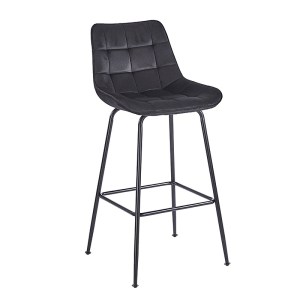 zougris-43.2803.1 ERMINA BLACK VELVET ΥΦΑΣΜΑ 75ΕΚ. ΣΚΑΜΠΟ ΜΕΤΑΛΛΙΚΟ 49X50X75-104ΕΚ.