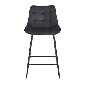 zougris-43.2804.1 ERMINA BLACK VELVET ΥΦΑΣΜΑ 64ΕΚ. ΣΚΑΜΠΟ ΜΕΤΑΛΛΙΚΟ 49X50X64-94ΕΚ.
