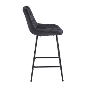 zougris-43.2804.1 ERMINA BLACK VELVET ΥΦΑΣΜΑ 64ΕΚ. ΣΚΑΜΠΟ ΜΕΤΑΛΛΙΚΟ 49X50X64-94ΕΚ.