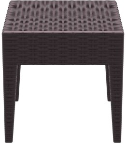 zougris-53.0036 MIAMI BROWN ΤΡΑΠΕΖΙ 45Χ45Χ45ΕΚ. ΠΟΛ/ΝΙΟΥ