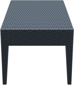 zougris-53.0055 MIAMI DARK GREY ΤΡΑΠΕΖΙ 92Χ53Χ45ΕΚ. ΠΟΛ/ΝΙΟΥ