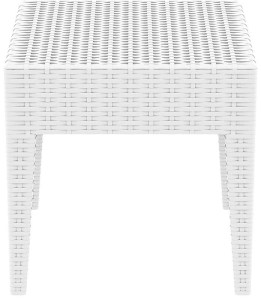 zougris-53.0084 MIAMI WHITE ΤΡΑΠΕΖΙ 45Χ45Χ45ΕΚ. ΠΟΛ/ΝΙΟΥ