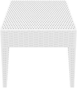 zougris-53.0086 MIAMI WHITE ΤΡΑΠΕΖΙ 92Χ53Χ45ΕΚ. ΠΟΛ/ΝΙΟΥ