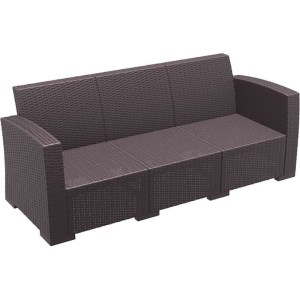 zougris-53.0142 MONACO BROWN 3ΘΕΣΙΟΣ ΚΑΝΑΠΕΣ ΠΟΛ/ΝΙΟΥ 198X79X79ΕΚ.