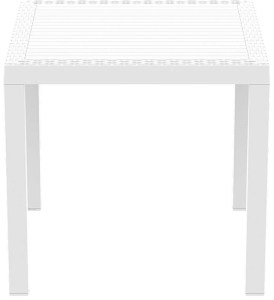 zougris-53.0204 ORLANDO 80Χ80Χ75ΕΚ. WHITE ΤΡΑΠΕΖΙ ΠΟΛ/ΝΙΟΥ
